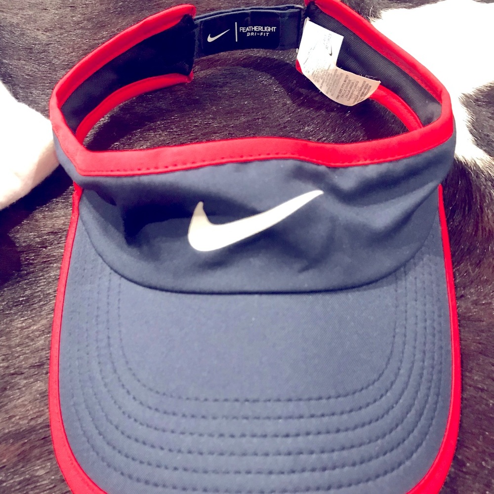 Blue and red Nike Dri-Fit Visor